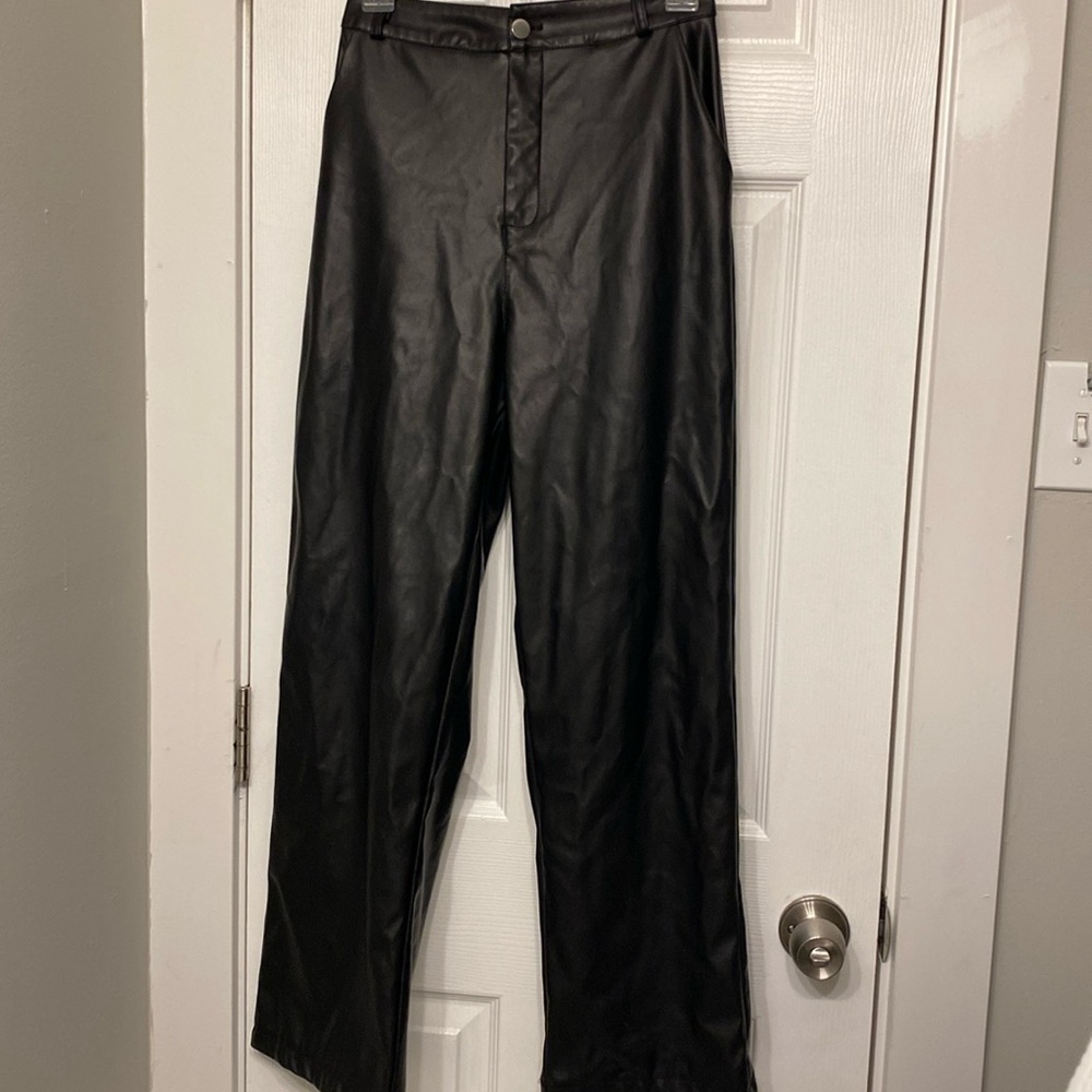 Faux Leather Pants